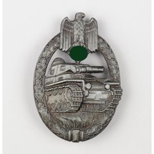 Panzerkampfabzeichen in Bronze mit Herst. 'Karl Wurster'