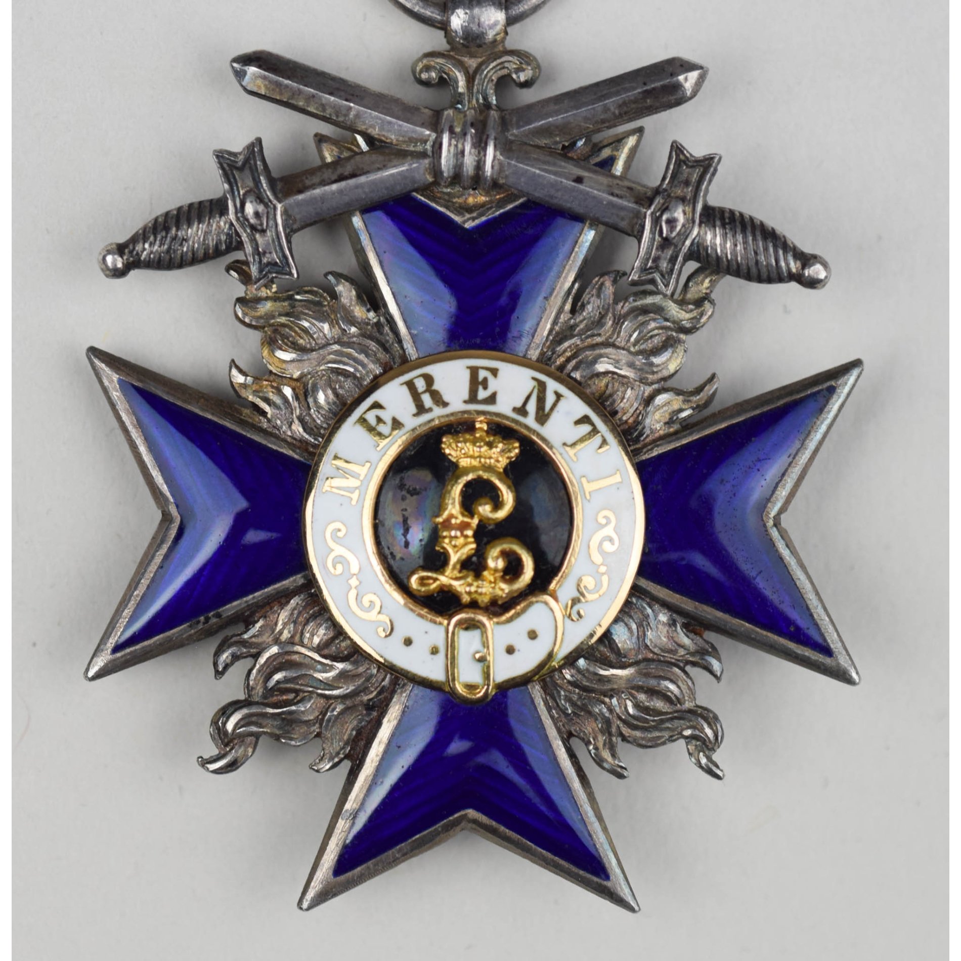 Bayern Militär-Verdienstorden Kreuz 4. Klasse mit Schwertern 900 Silber G.H — image 3