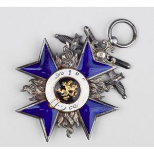 Bayern Militär-Verdienstorden Kreuz 4. Klasse mit Schwertern 900 Silber G.H