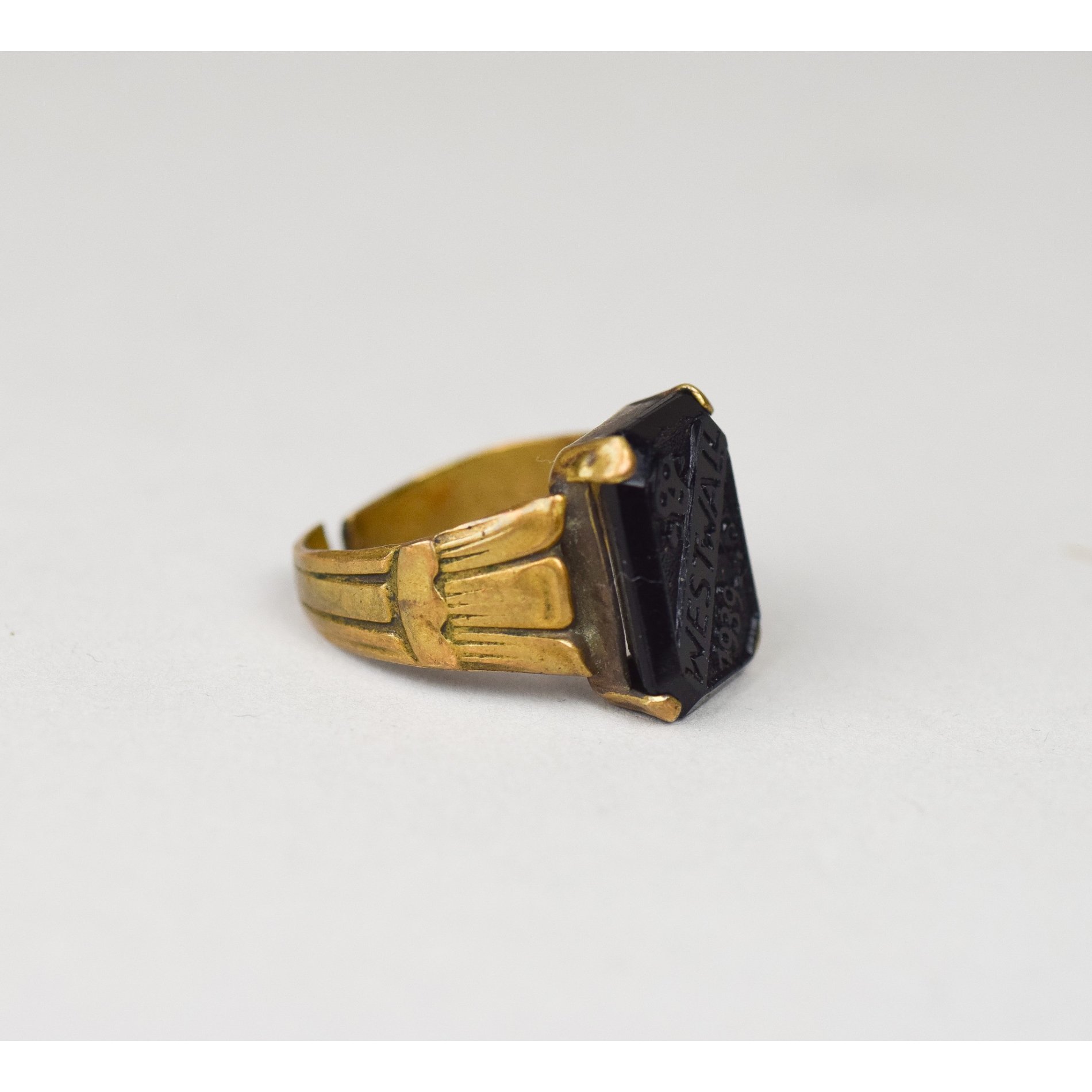 2. Weltkrieg Westwall Fingerring Totenkopfring — image 9