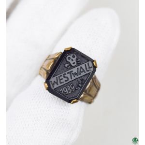 2. Weltkrieg Westwall Fingerring Totenkopfring