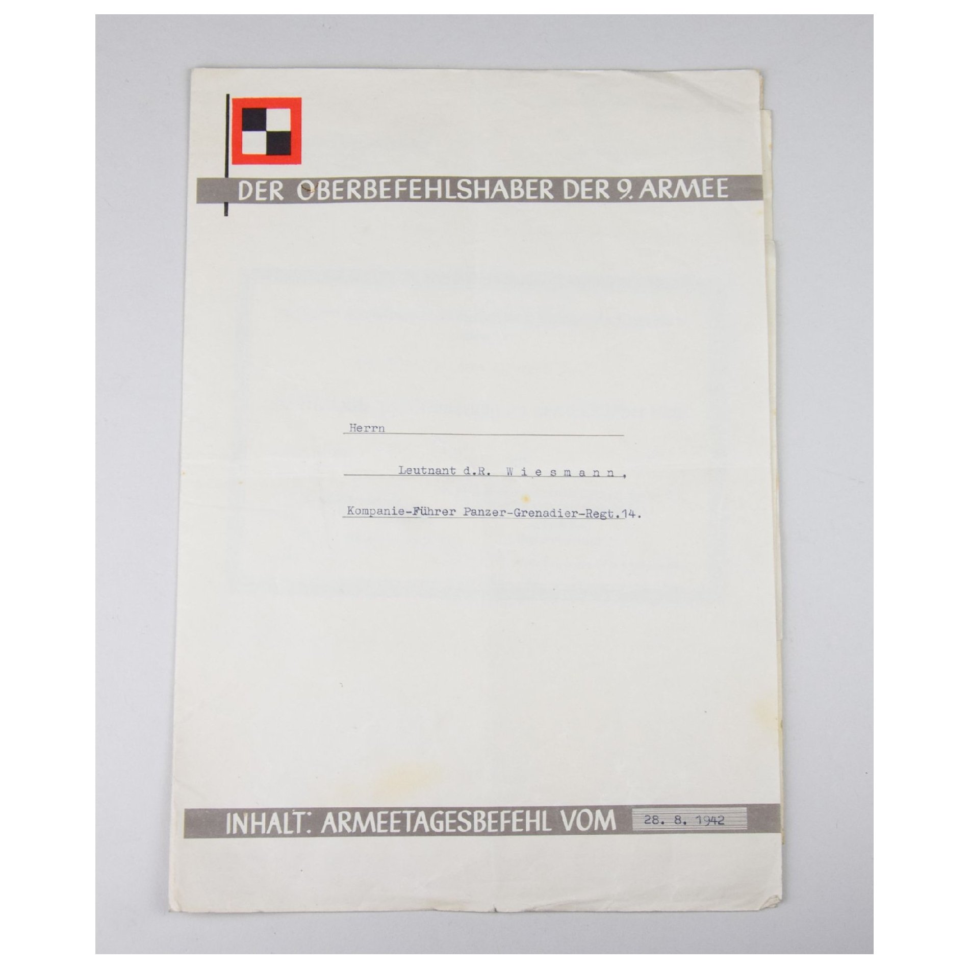 Nachlass Träger vom Deutschen Kreuz in Gold Kompanie Führer Panzer-Grenadier-Regiment Nr.14 5.Pz. Div. — image 17