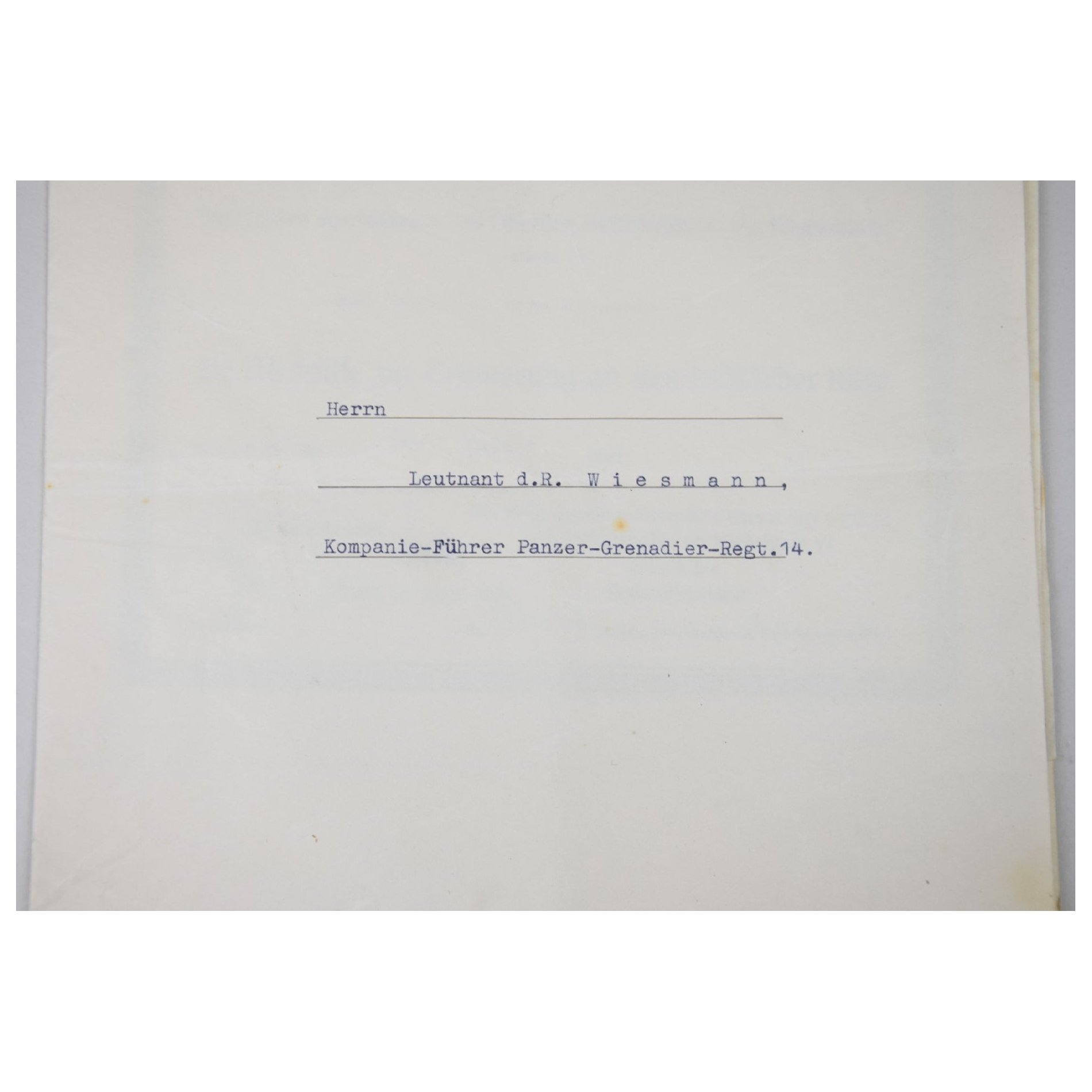 Nachlass Träger vom Deutschen Kreuz in Gold Kompanie Führer Panzer-Grenadier-Regiment Nr.14 5.Pz. Div. — image 18