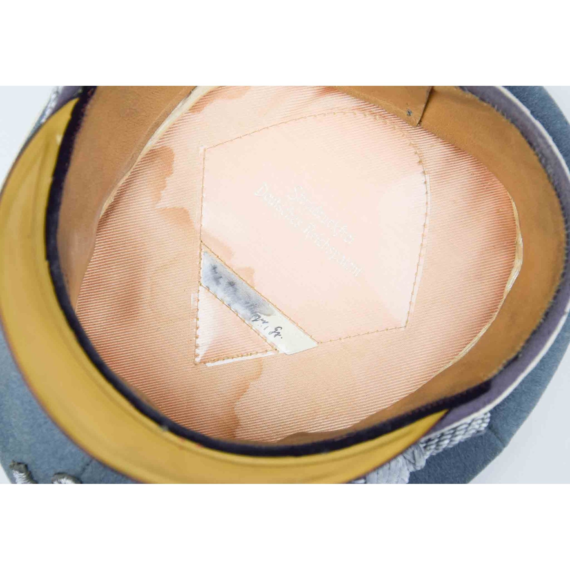 Persönliche Schirmmütze aus dem Besitz vom Ritterkreuzträger Georg Wenzelburger (Träger Nahkampfspange in Gold!) — image 11