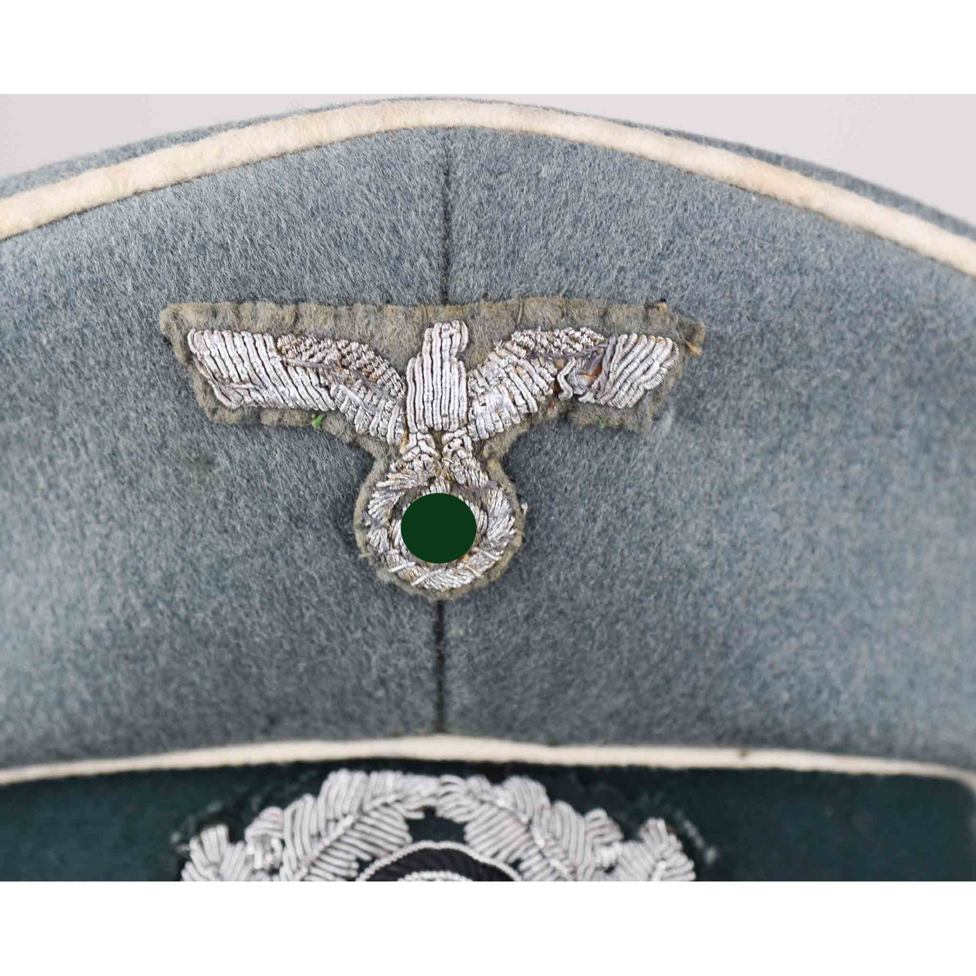 Persönliche Schirmmütze aus dem Besitz vom Ritterkreuzträger Georg Wenzelburger (Träger Nahkampfspange in Gold!) — image 15