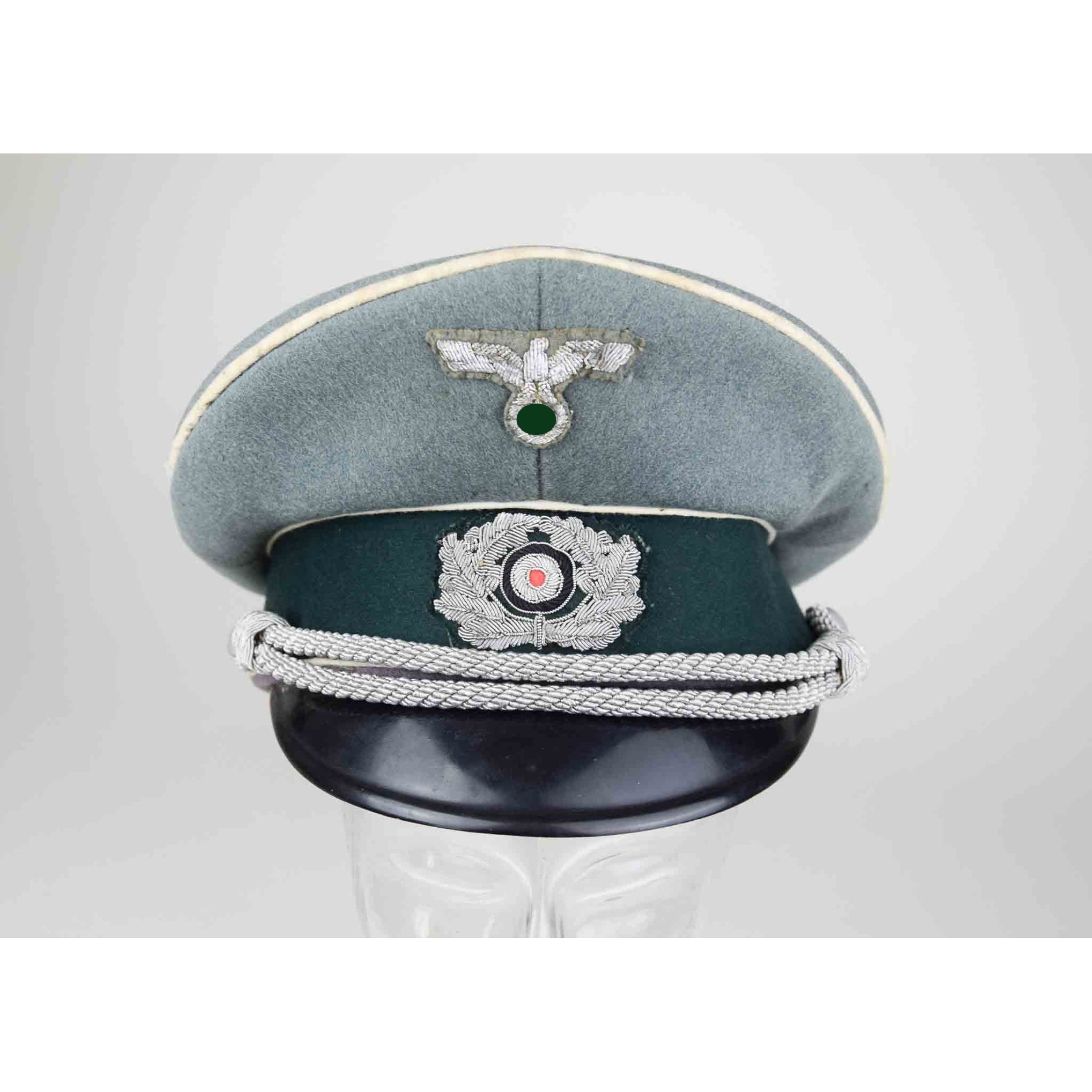 Persönliche Schirmmütze aus dem Besitz vom Ritterkreuzträger Georg Wenzelburger (Träger Nahkampfspange in Gold!) — image 4