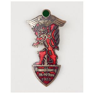 Emailliertes Abzeichen 'T.d.D.H. Braunschweig 18.-19. November 1933'