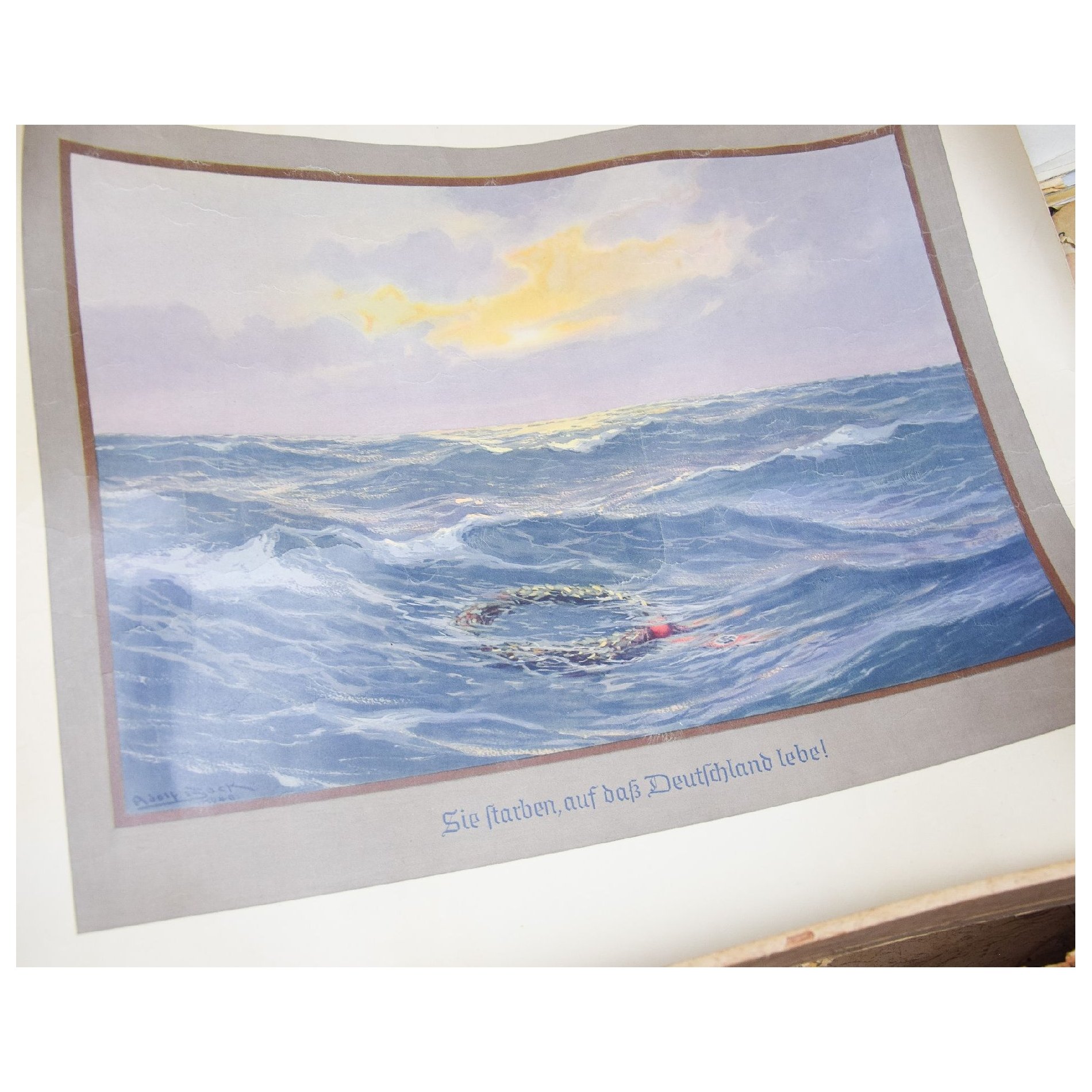 Kriegsmarine U-561 unberührter Nachlass mit Schirmmütze, Stoffeffekten, Briefen und Koffer — image 30