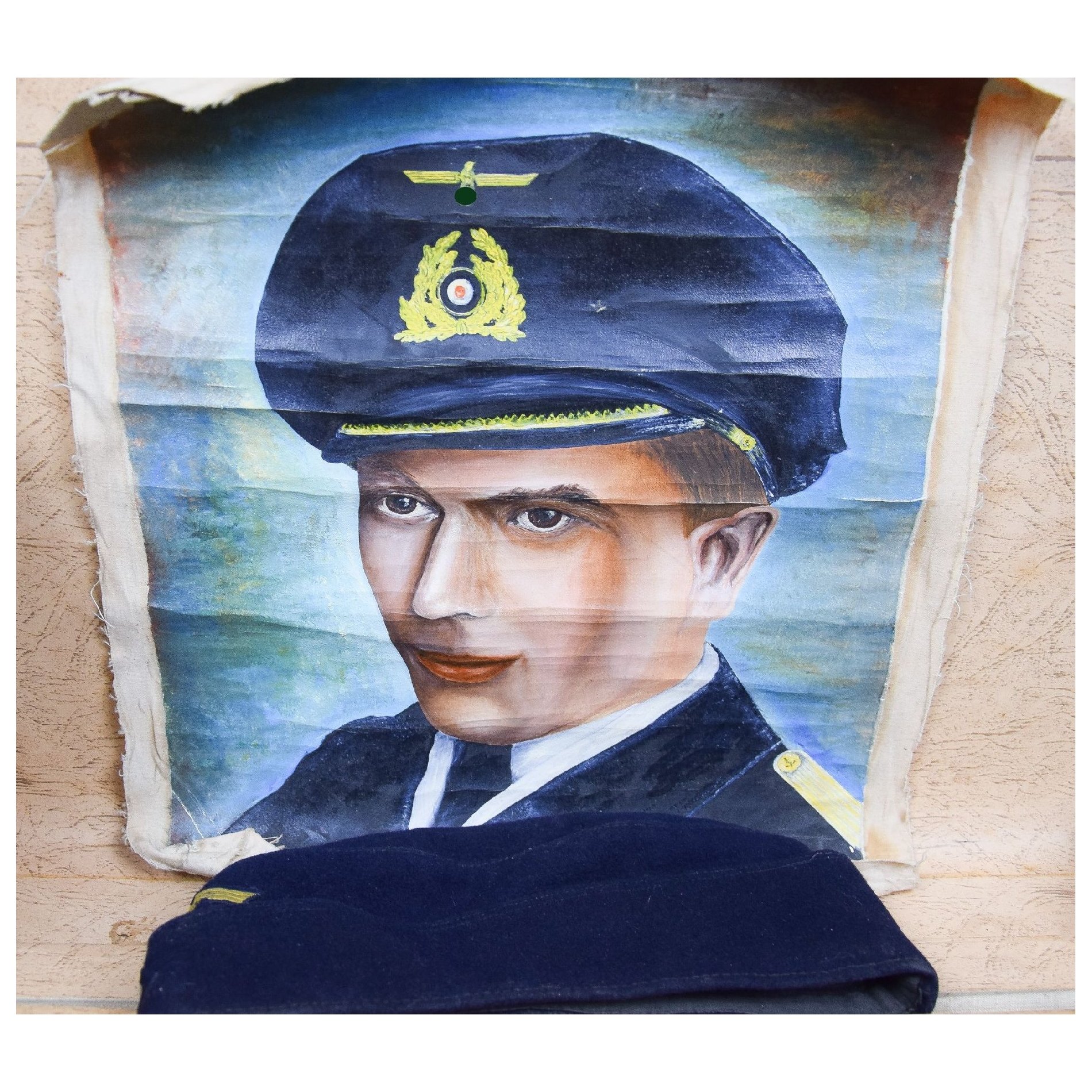 Kriegsmarine U-561 unberührter Nachlass mit Schirmmütze, Stoffeffekten, Briefen und Koffer — image 9