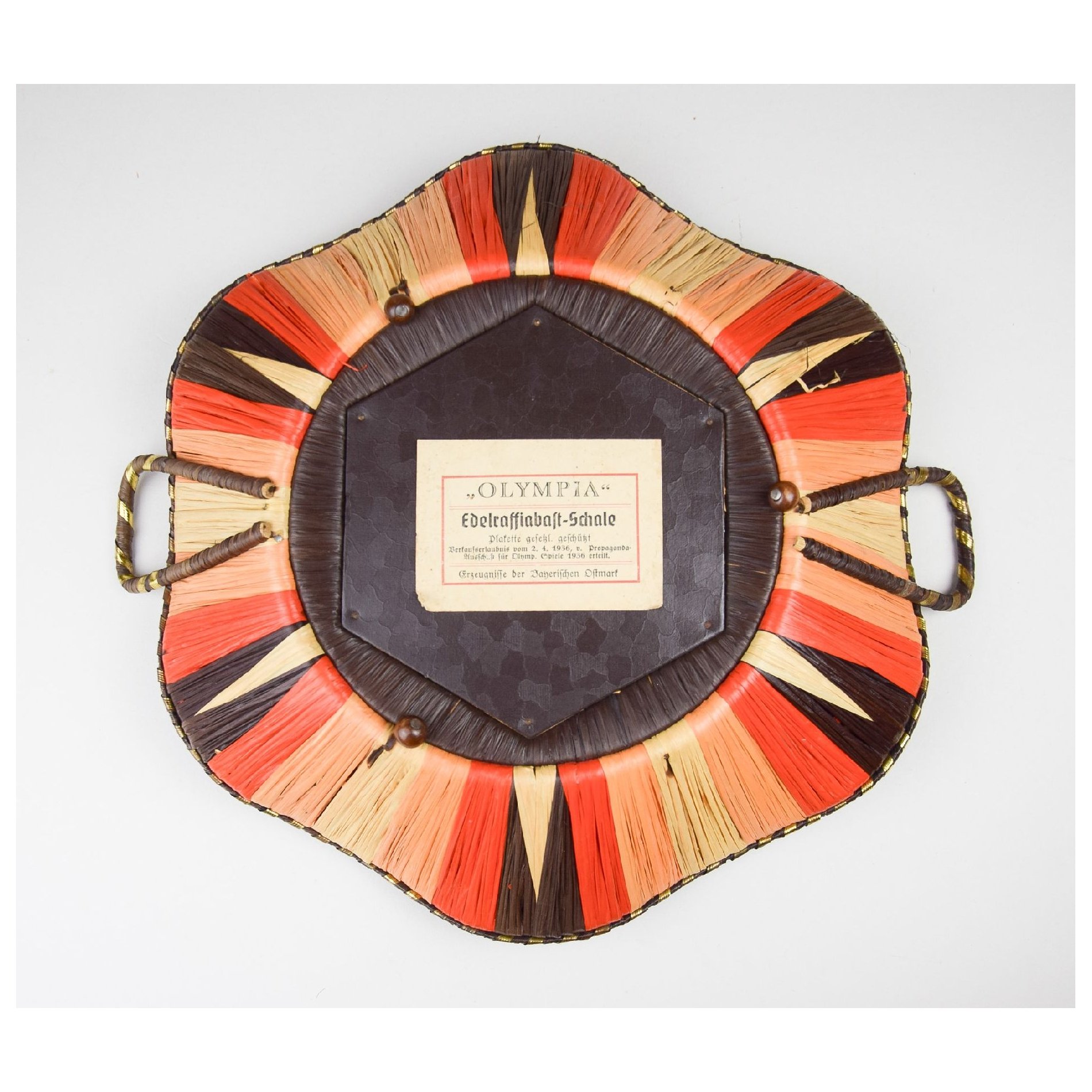 Olympia 1936 Bastkorb 'Ich rufe die Jugend der Welt' — image 4