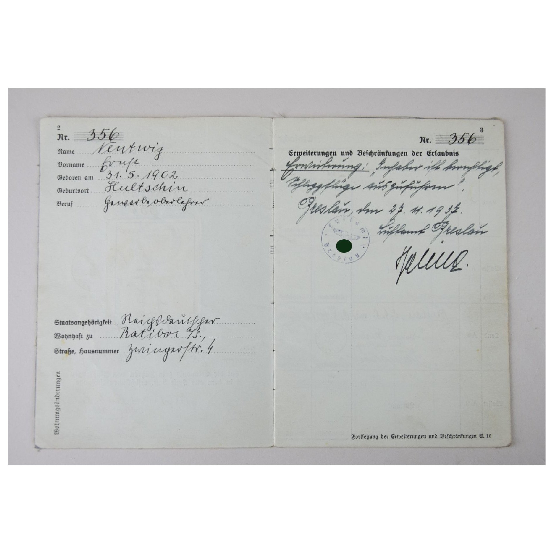 Luftwaffe Nachlass 'Fallschirmjäger Btl. Crahs' mit Verleihung vom Panzerknacker (Sonderabzeichen), extrem selten! — image 14