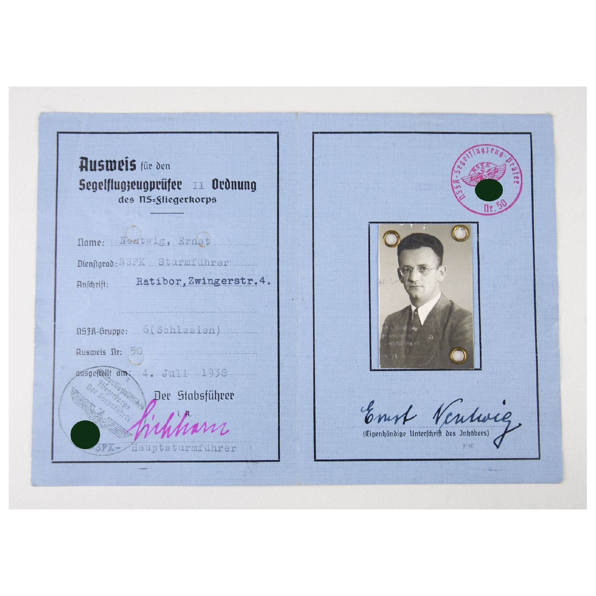 Luftwaffe Nachlass 'Fallschirmjäger Btl. Crahs' mit Verleihung vom Panzerknacker (Sonderabzeichen), extrem selten! — image 17