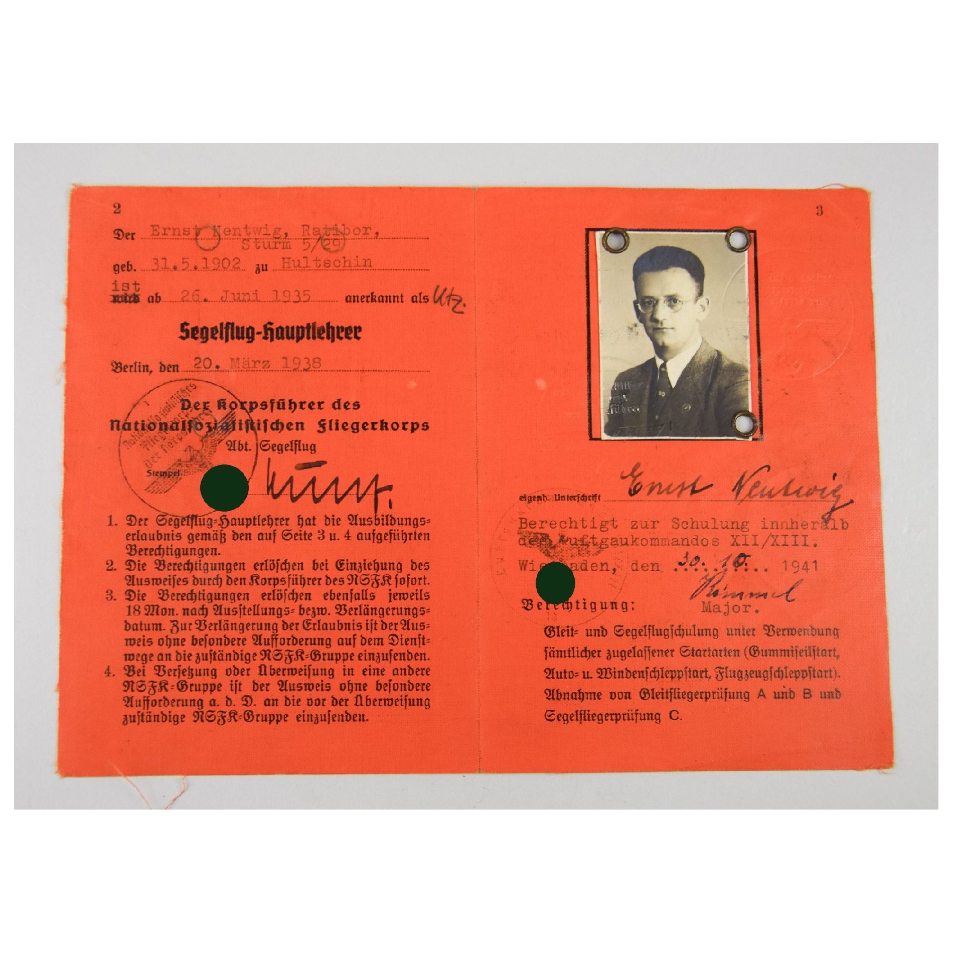 Luftwaffe Nachlass 'Fallschirmjäger Btl. Crahs' mit Verleihung vom Panzerknacker (Sonderabzeichen), extrem selten! — image 21