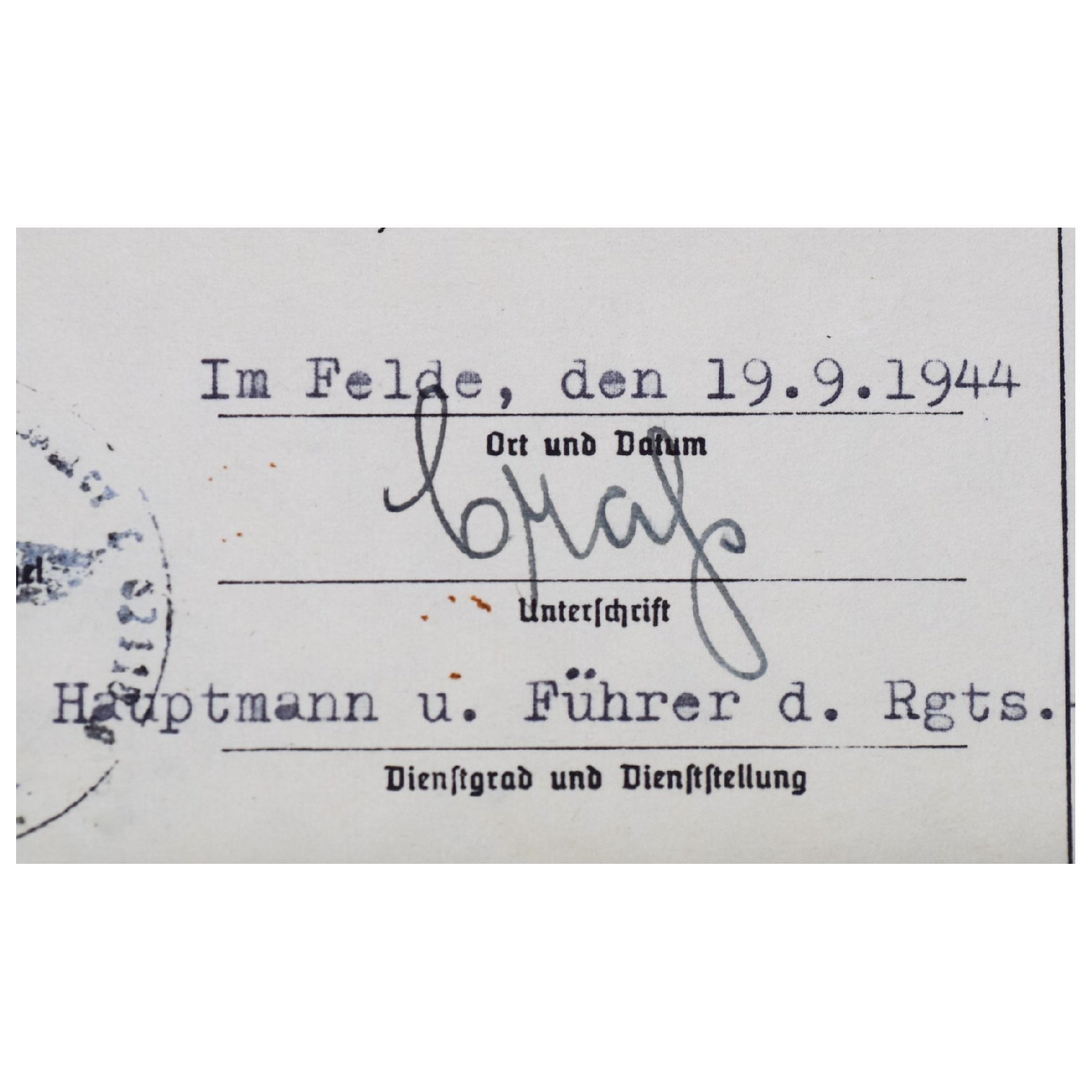 Luftwaffe Nachlass 'Fallschirmjäger Btl. Crahs' mit Verleihung vom Panzerknacker (Sonderabzeichen), extrem selten! — image 5