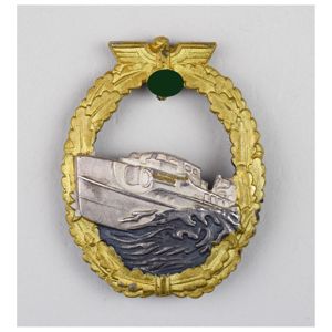 Kriegsmarine Schnellboot Abzeichen 1.Form im Zustand 1