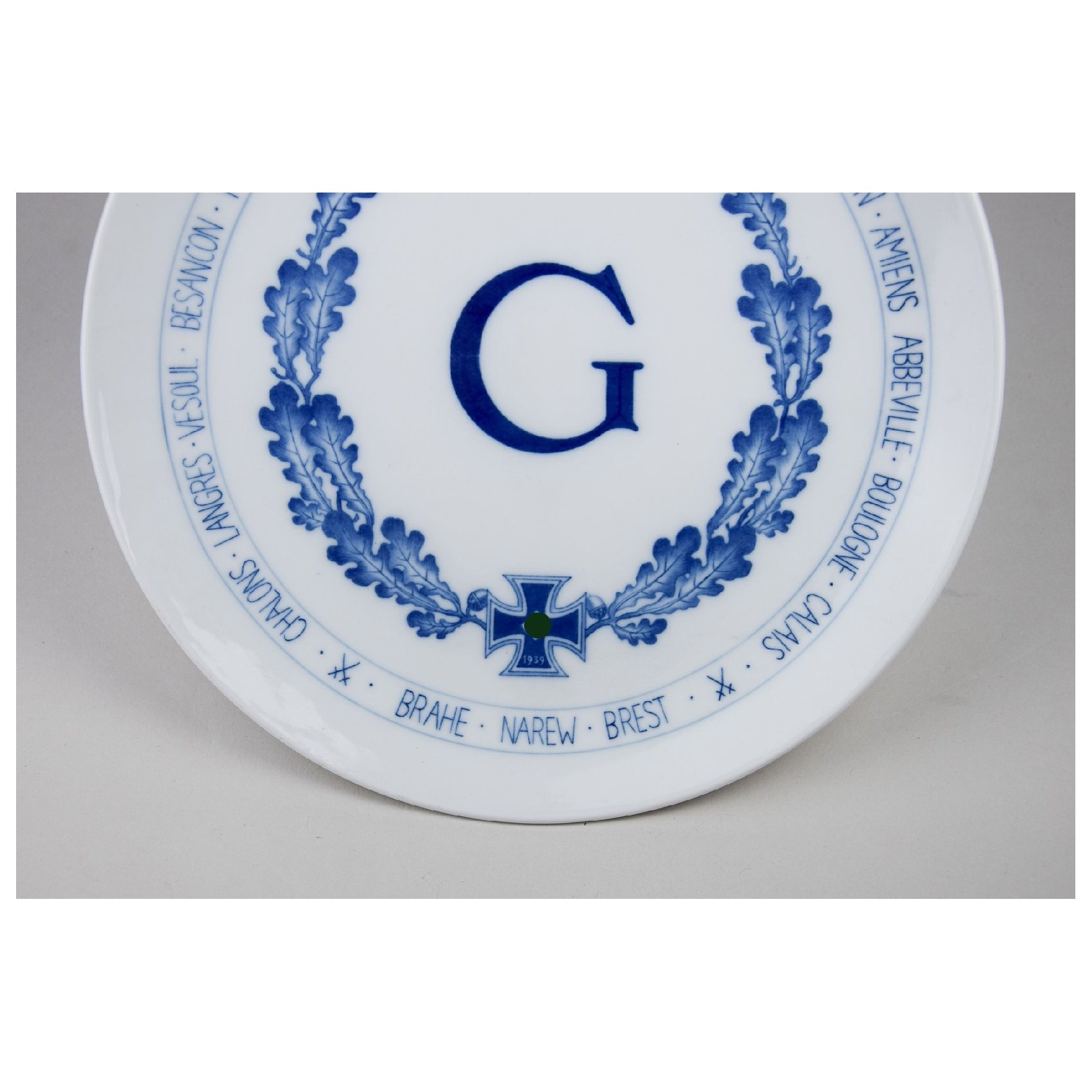 Meissen Porzellan Teller 'XIX Armeekorps Gruppe Guderian' 1939-1940 — image 2