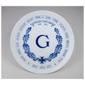 Meissen Porzellan Teller 'XIX Armeekorps Gruppe Guderian' 1939-1940