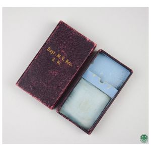 Etui für das bayrische Militärverdienstkreuz 3.Klasse mit Schwertern