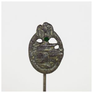 Miniatur vom Panzerkampfabzeichen in Bronze 16mm