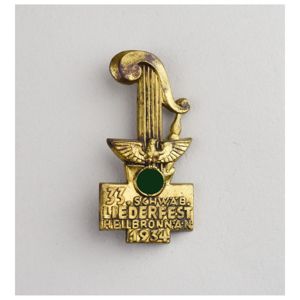 Abzeichen '33. schwäbisch Liederfest Heilbronn 1934'