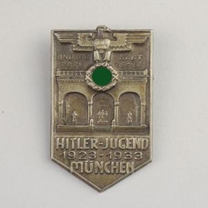 HJ-Blechabzeichen 1923-33 München 'Und Ihr Habt Doch Gesiegt'