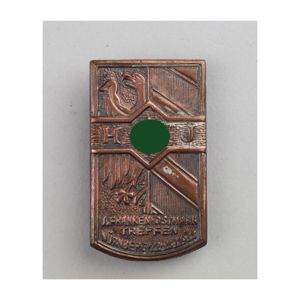 HJ-Abzeichen '1.Franken-Ostmark Treffen Nürnberg 22.-23.1933'