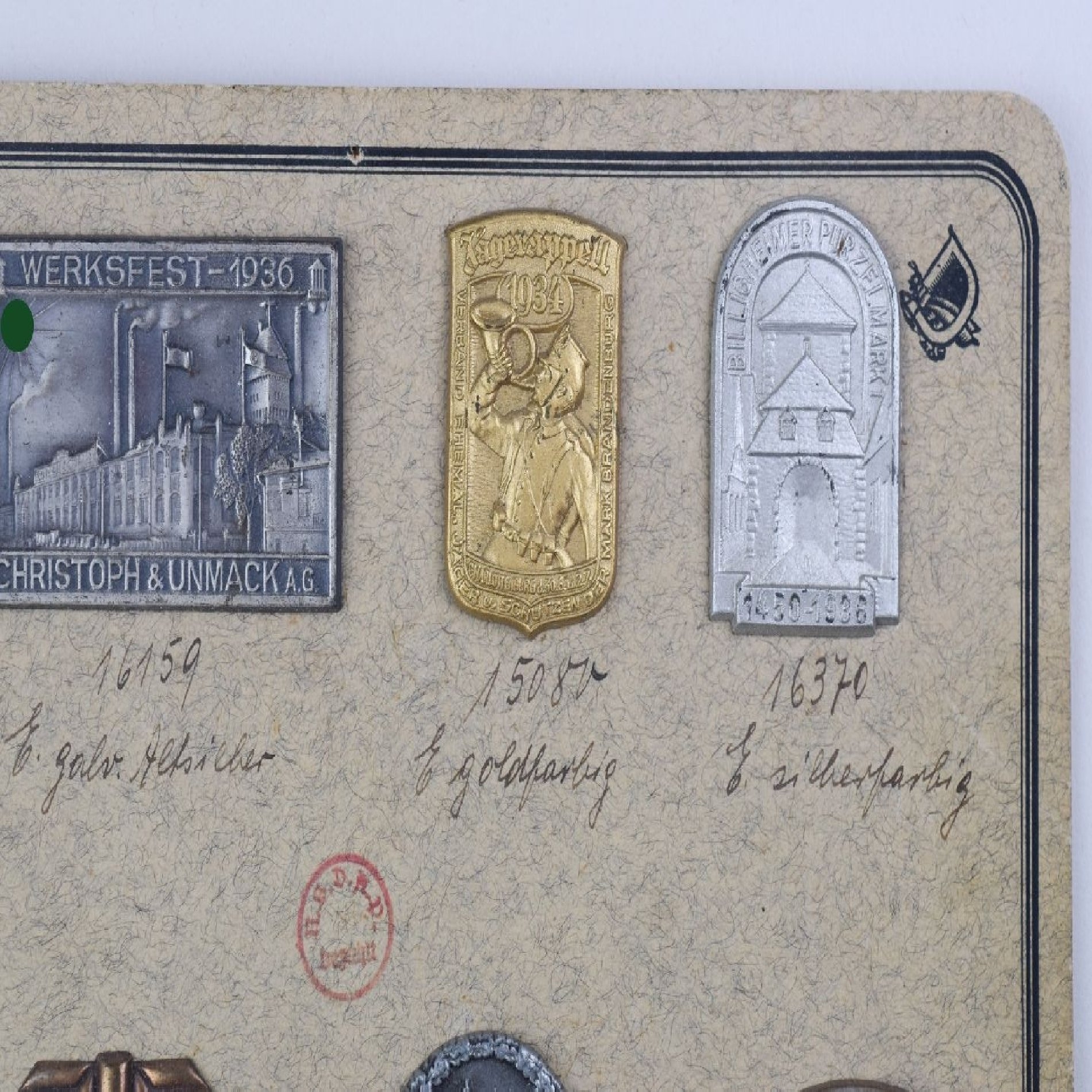 3. Reich Tagungs-und Veranstaltungsabzeichen Verkaufsplatte — image 4