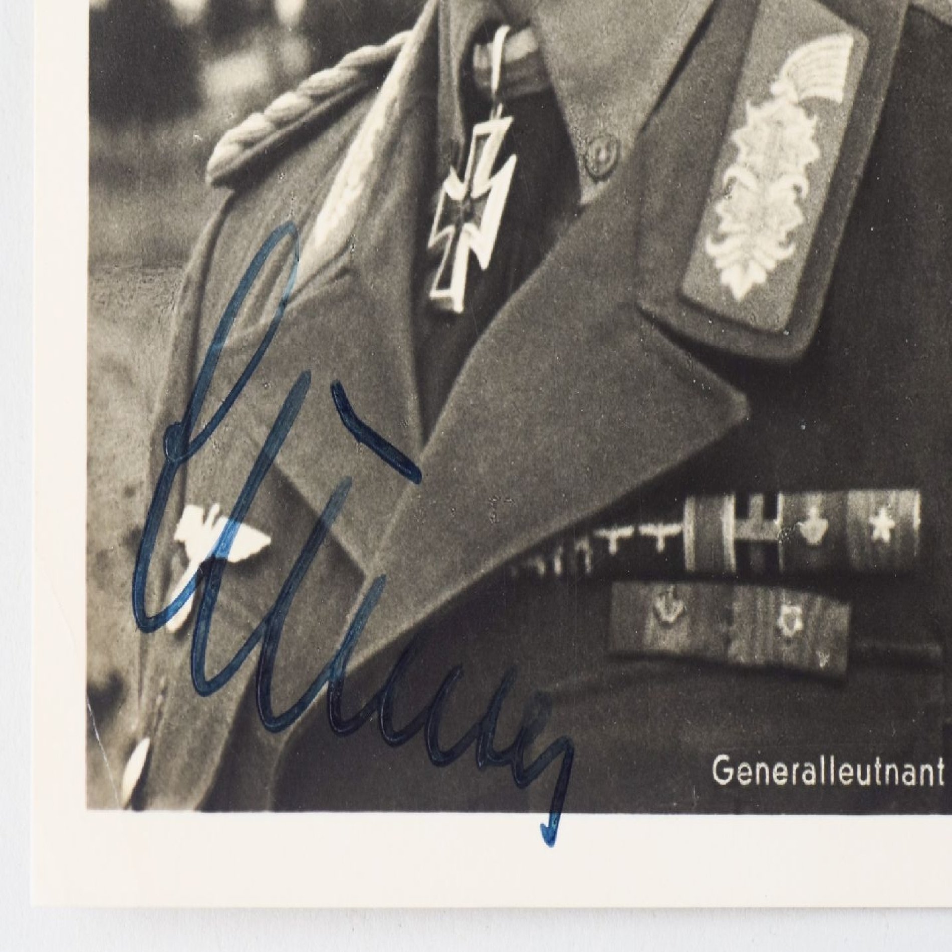 Original Unterschrift vom Generalleutnant Gause Postkarte — image 2