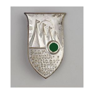DJ-Abzeichen 'Saar-Jungvolk Zeltlager bei Serrig Herbst 1934' Selten!