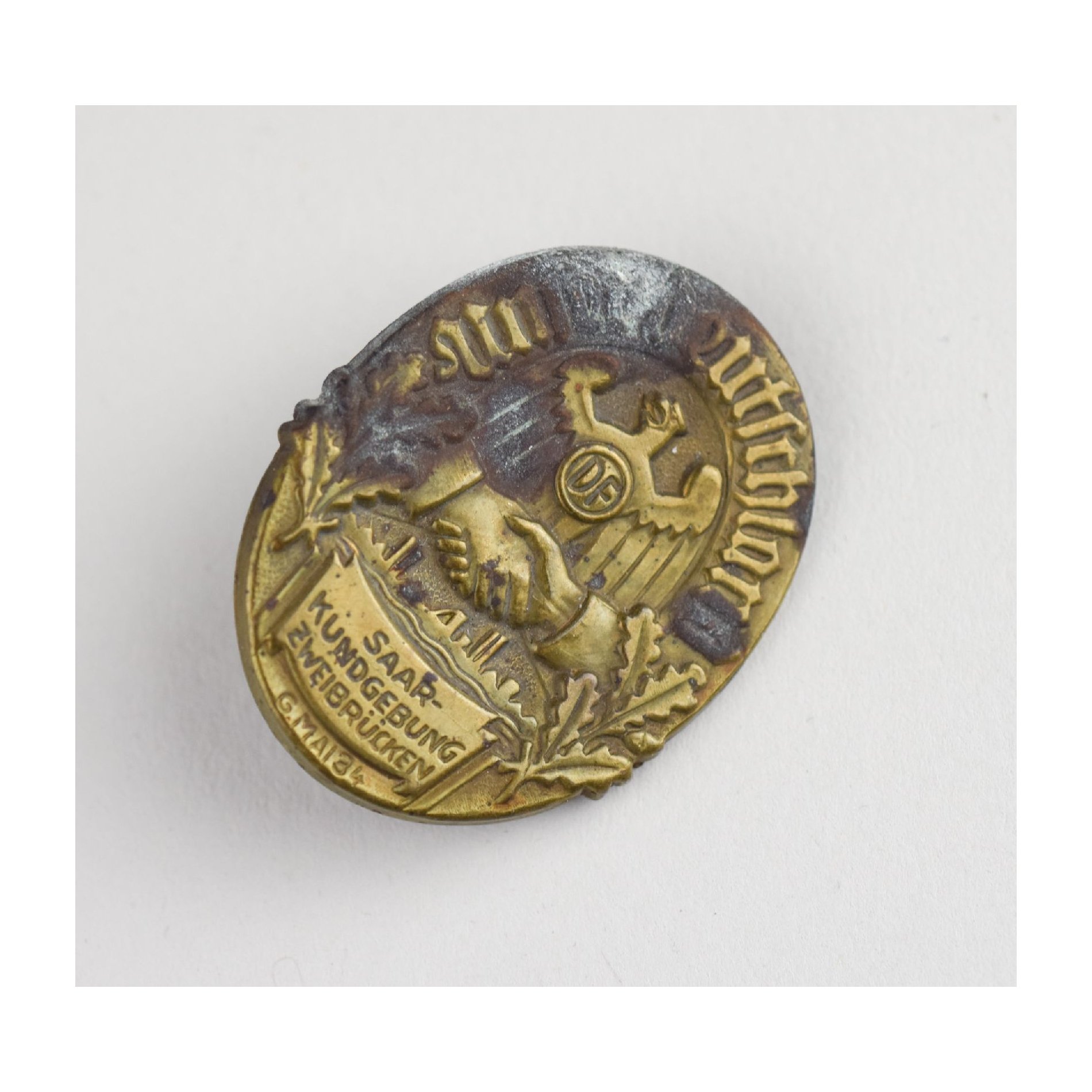 Abzeichen 'Unser Deutschland Saar Kundgebung Zweibrücken' 6.Mai 1934 — image 2
