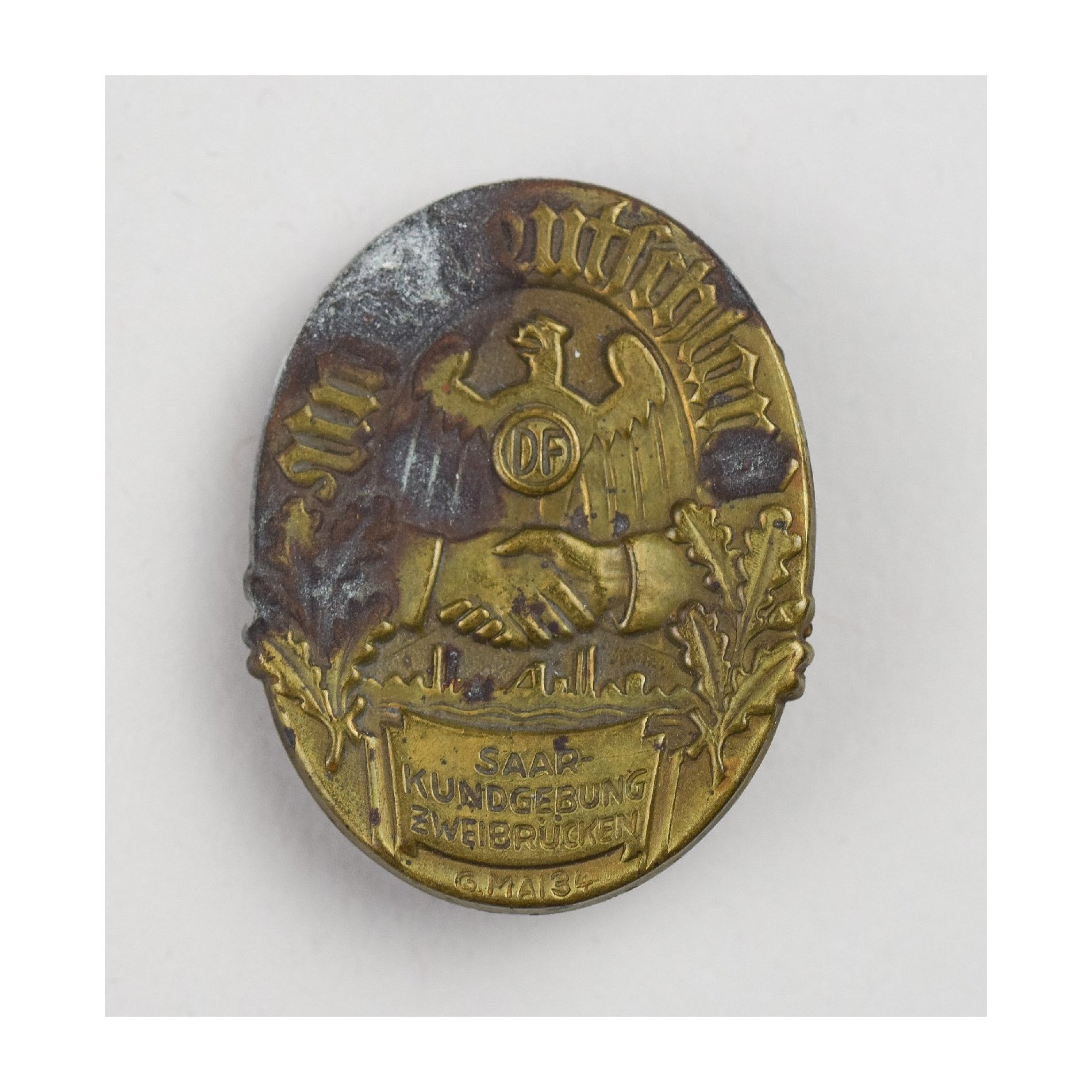 Abzeichen 'Unser Deutschland Saar Kundgebung Zweibrücken' 6.Mai 1934 — image 4