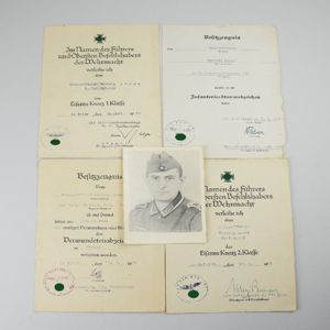 Wehrmacht Nachlass eines Unteroffiziers 8.(M.G.) Komp. Inf.-Rgt 432 (Besonderheit: VWA …