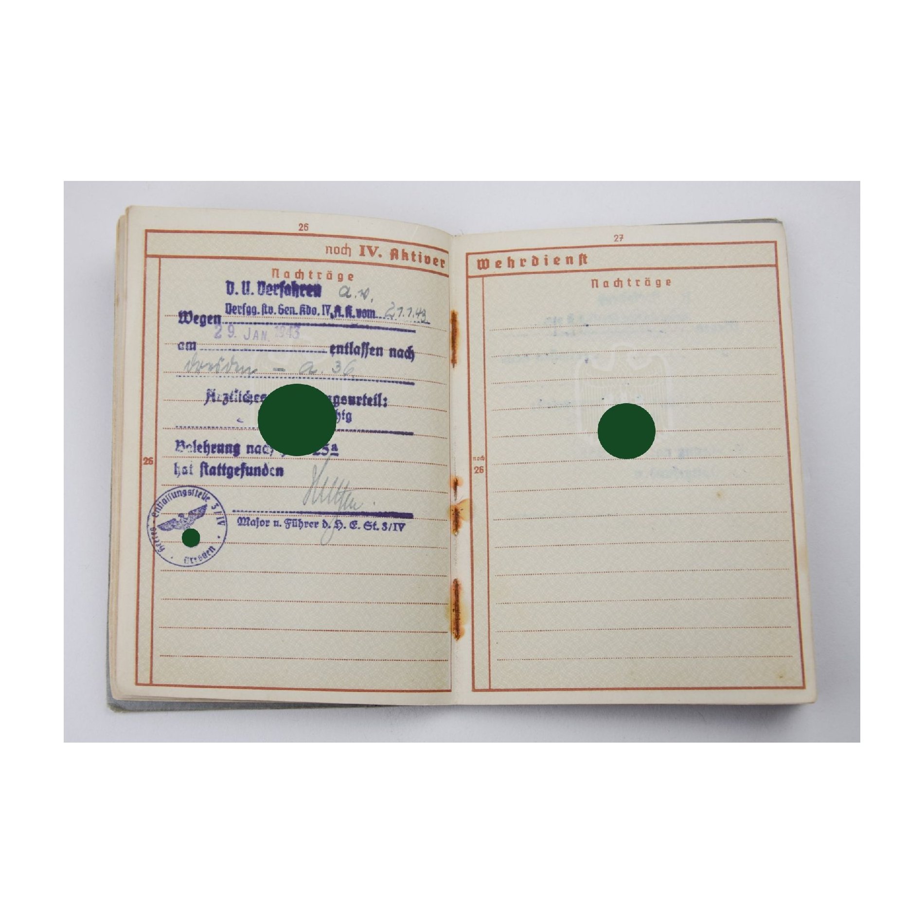 Wehrpass eines Obergefreiten Panzersoldat der Wehrmacht verliehenes PKA in Silber etc. — image 8