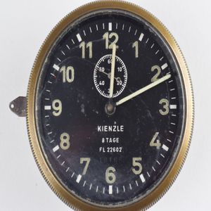 Luftwaffe Borduhr Kienzle 8 Tage Werk 'FL 22602'