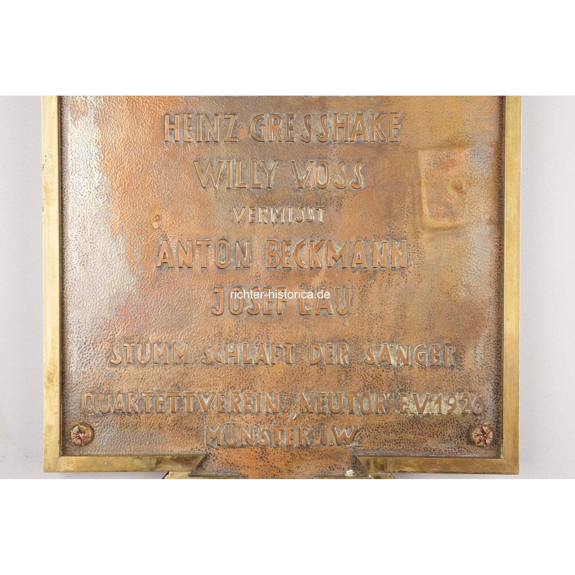 Gedenktafel im 2.Weltkrieg gefallenen Sangesbrüdern Münster — image 3