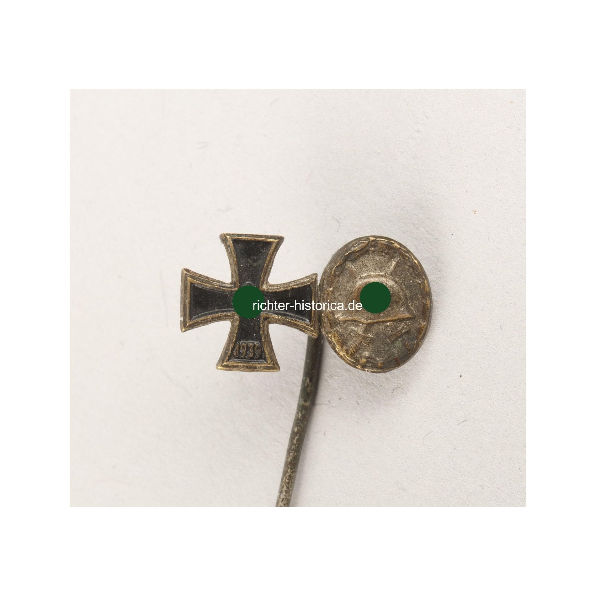 Miniatur Eiserne Kreuz 1.Klasse 1939 und Verwundetenabzeichen in Silber — image 2