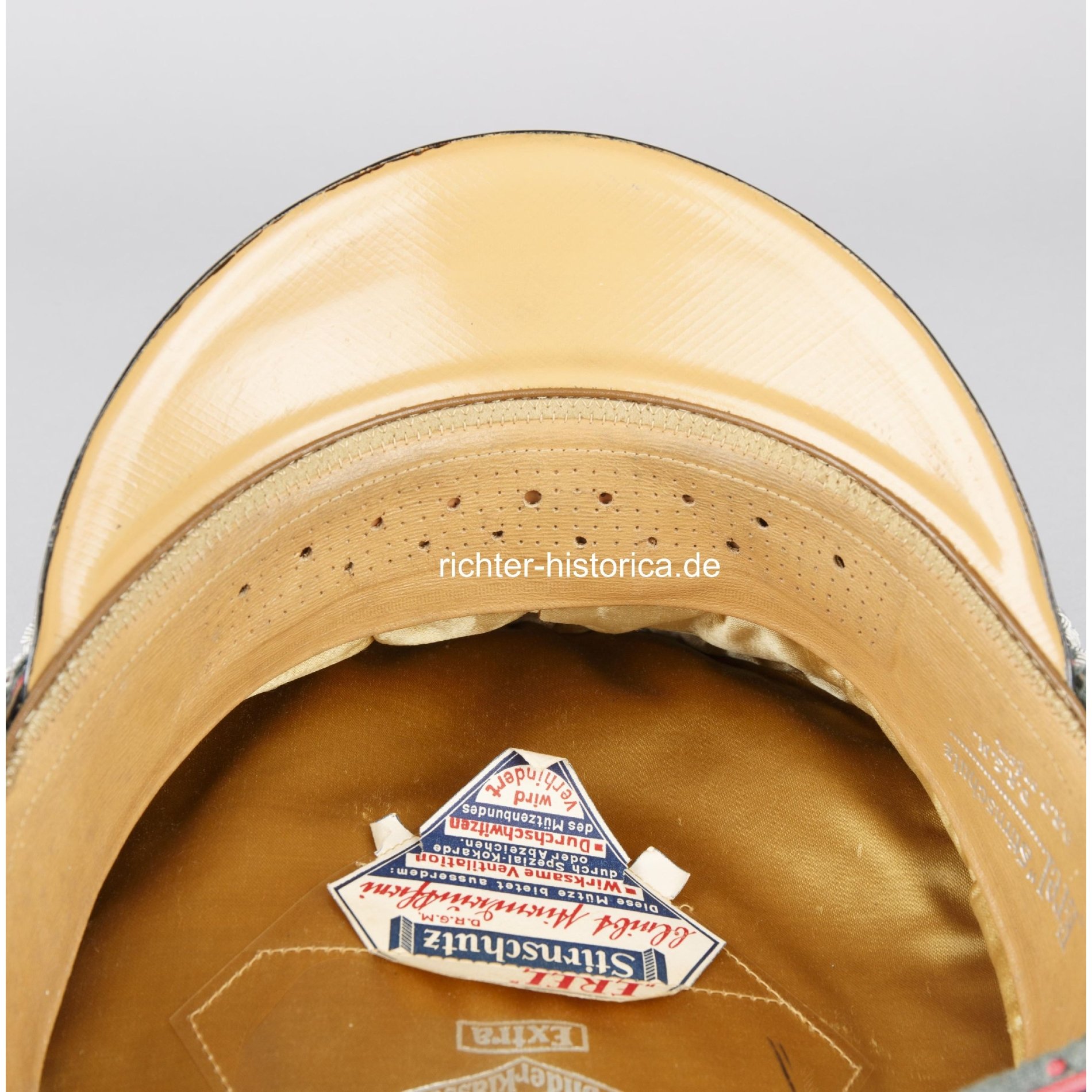 Panzer Schirmmütze für Offiziere der Wehrmacht, mit EREL Papieretikett(!) — image 9