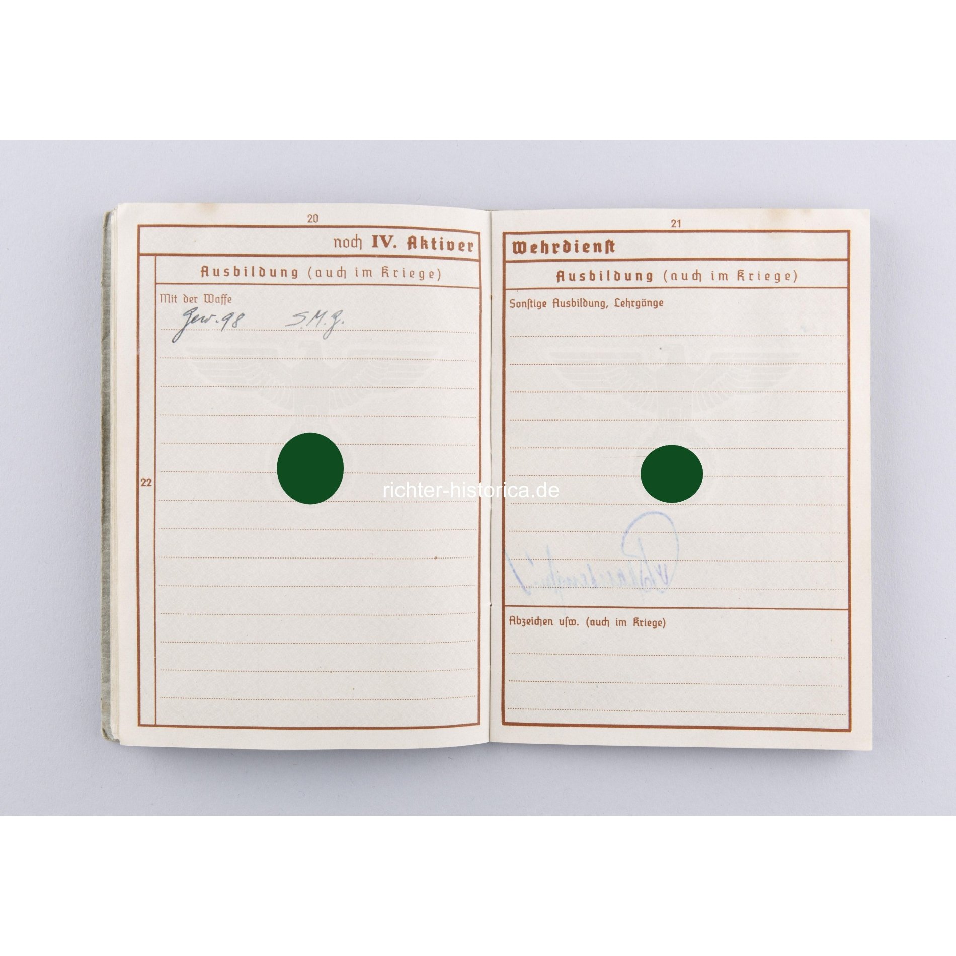 Wehrmacht Wehrpass eines Veteran aus dem 1.WK späterer Feldwebel — image 5