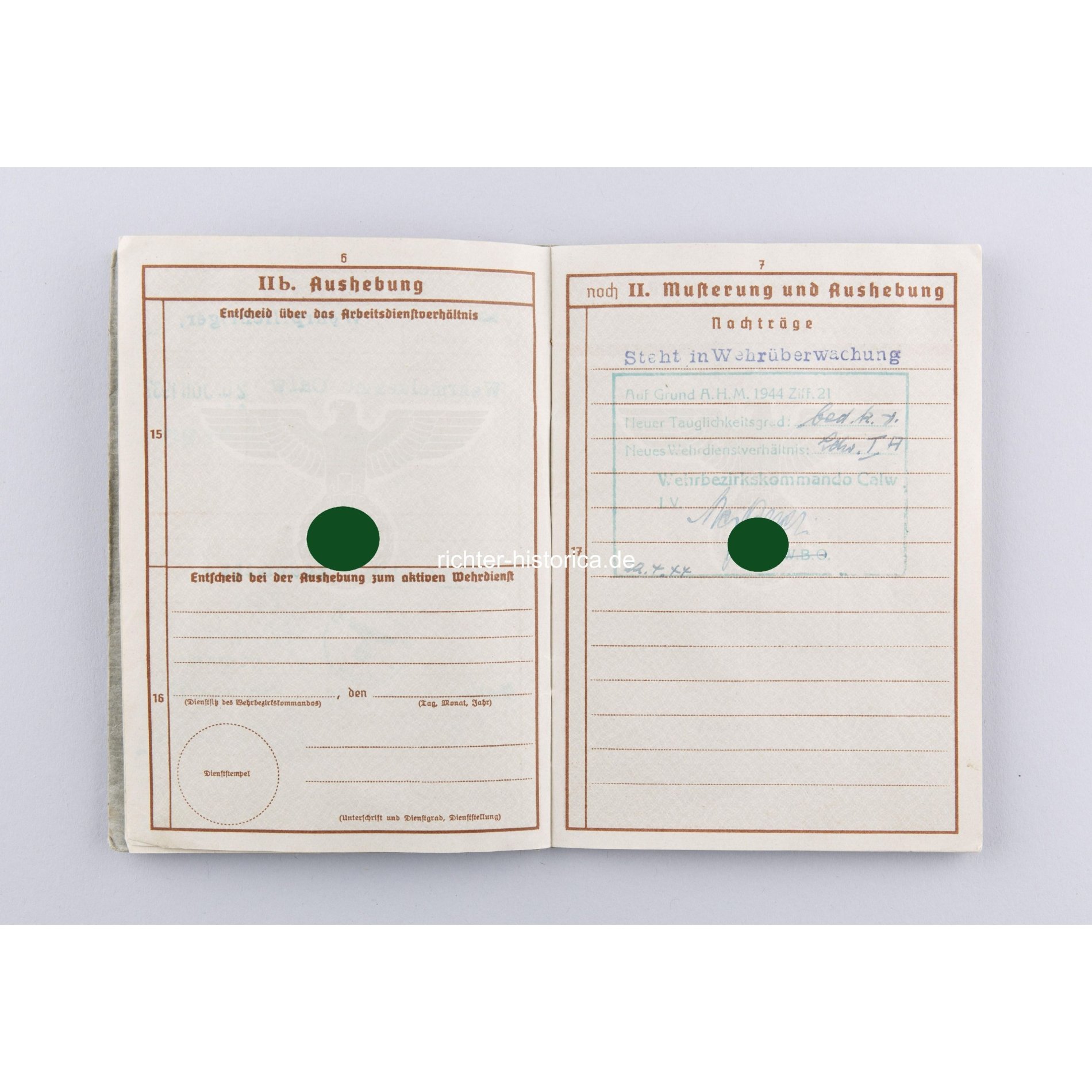 Wehrmacht Wehrpass eines Veteran aus dem 1.WK späterer Feldwebel — image 8