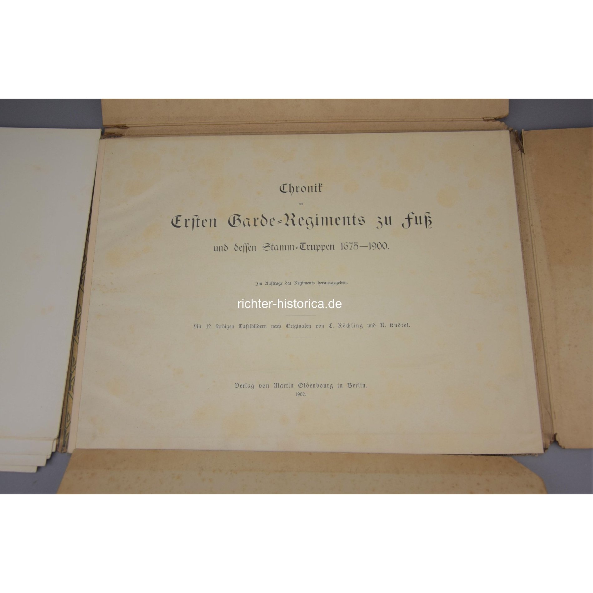 Chronik 'Das erste Garde Regiment zu Fuss' Ausgabe Berlin 1902 — image 5