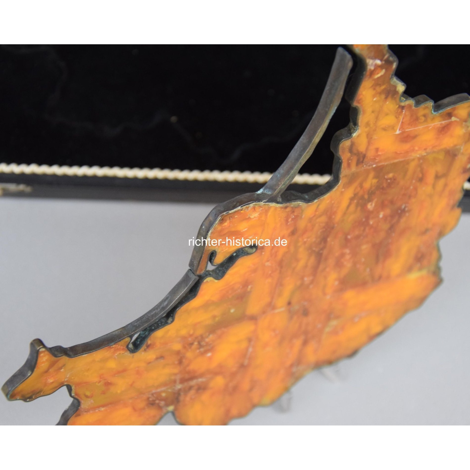 SBM Bernstein Staatsgeschenk Verdienstgeschenk 'Fläche von Ostpreußen' mit 3.Reich Adler — image 11