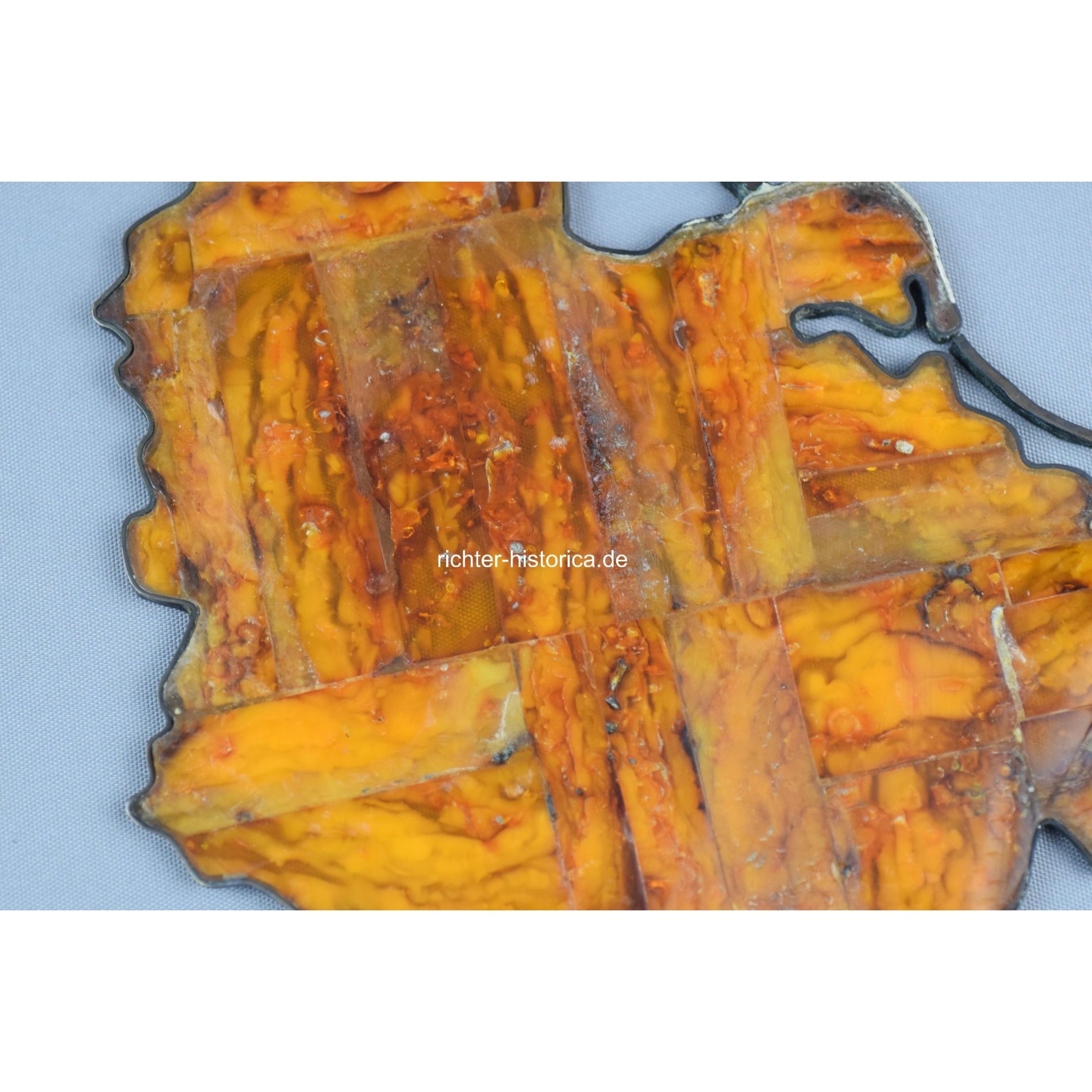 SBM Bernstein Staatsgeschenk Verdienstgeschenk 'Fläche von Ostpreußen' mit 3.Reich Adler — image 12