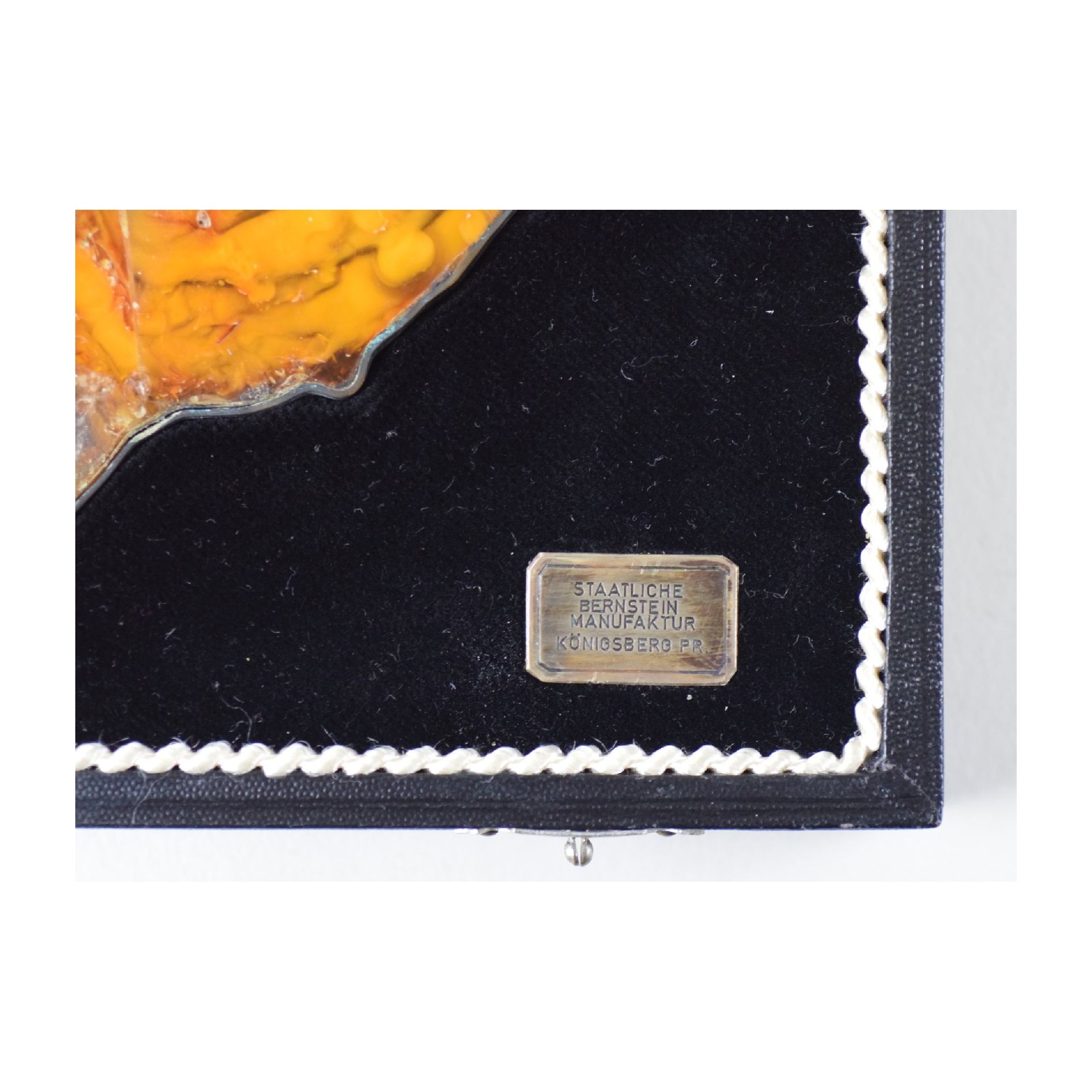 SBM Bernstein Staatsgeschenk Verdienstgeschenk 'Fläche von Ostpreußen' mit 3.Reich Adler — image 5