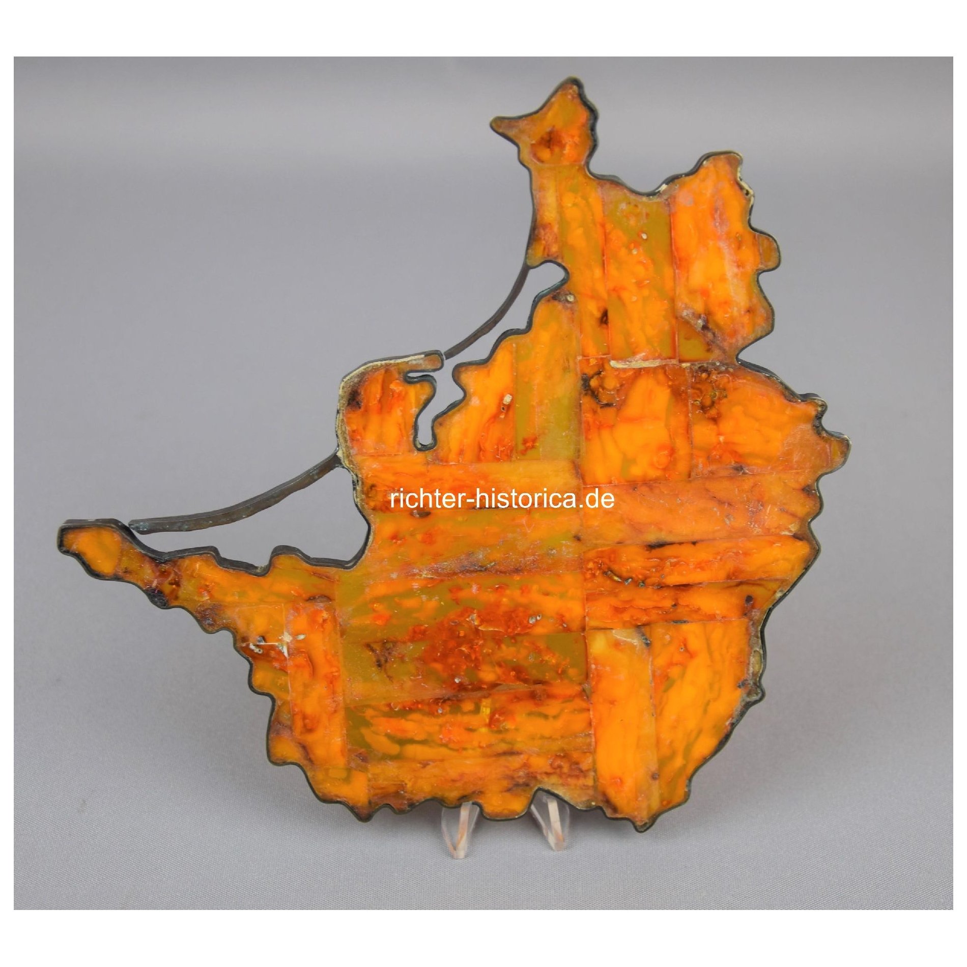 SBM Bernstein Staatsgeschenk Verdienstgeschenk 'Fläche von Ostpreußen' mit 3.Reich Adler — image 7