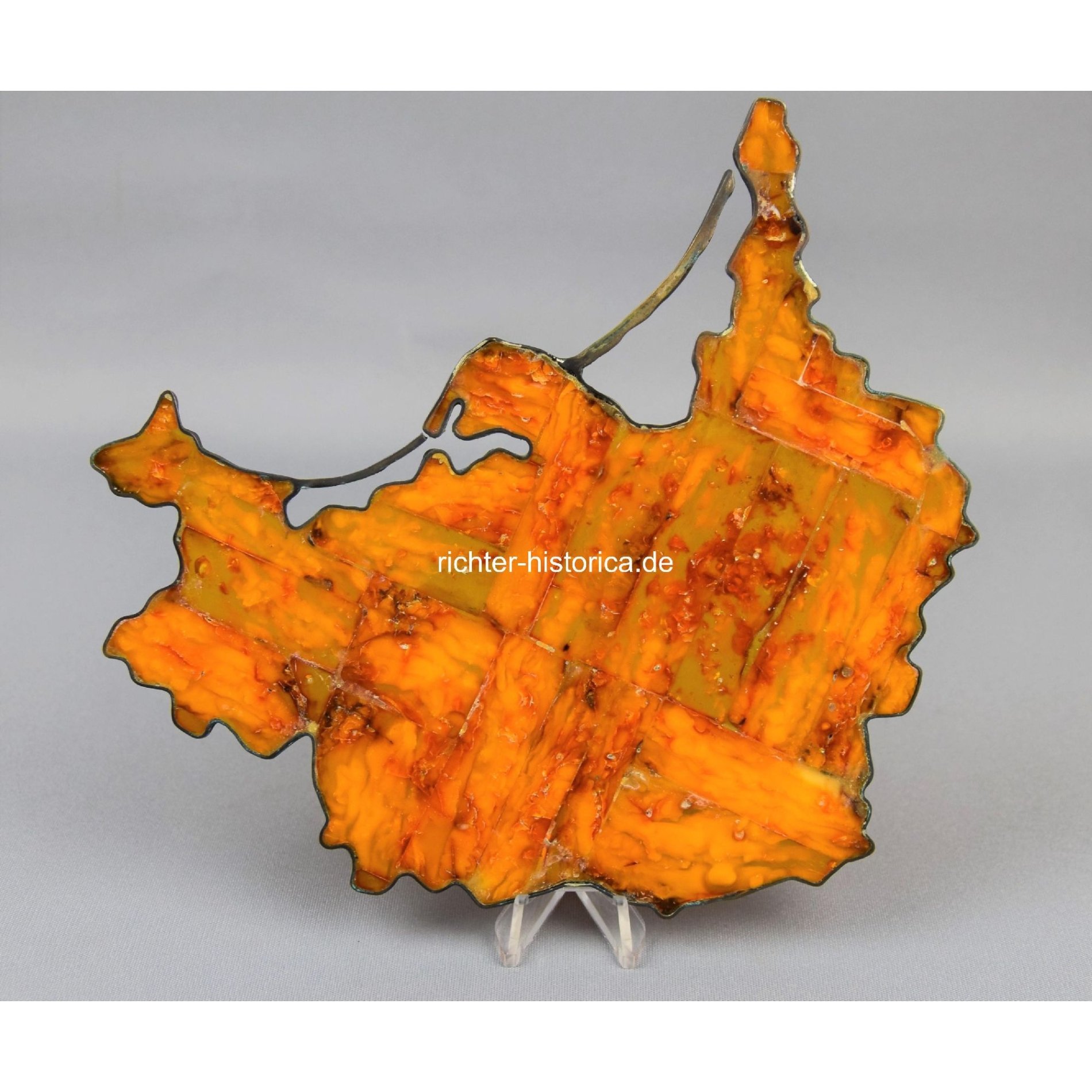 SBM Bernstein Staatsgeschenk Verdienstgeschenk 'Fläche von Ostpreußen' mit 3.Reich Adler — image 9