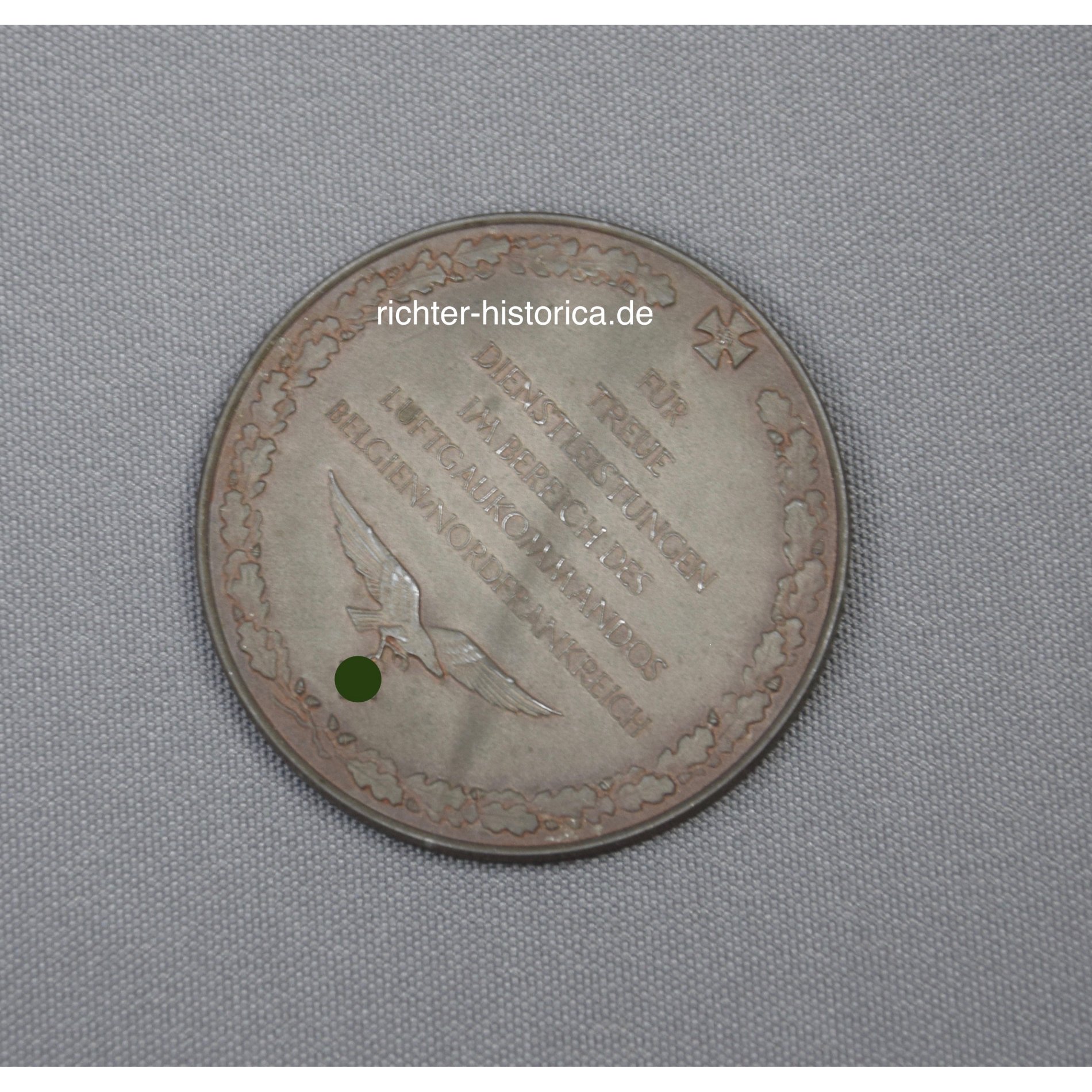 Verdienstplakette Des Luftgaukommandos Belgien/Nordfrankreich, 2.Weltkrieg — image 2