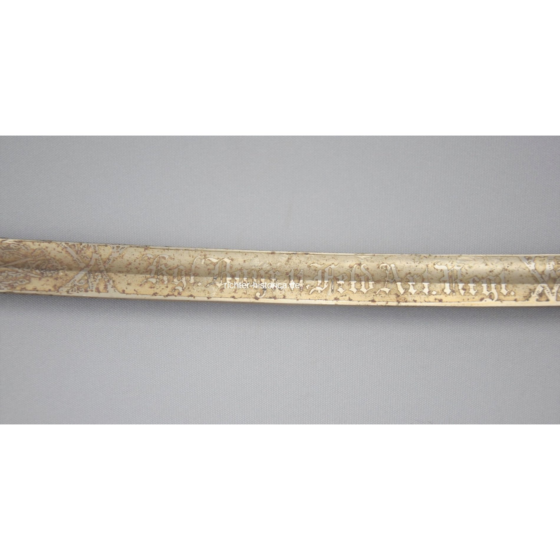 Bayern Artillerie Säbel für Mannschaften und Unteroffiziere mit beidseitiger Ätzung — image 7