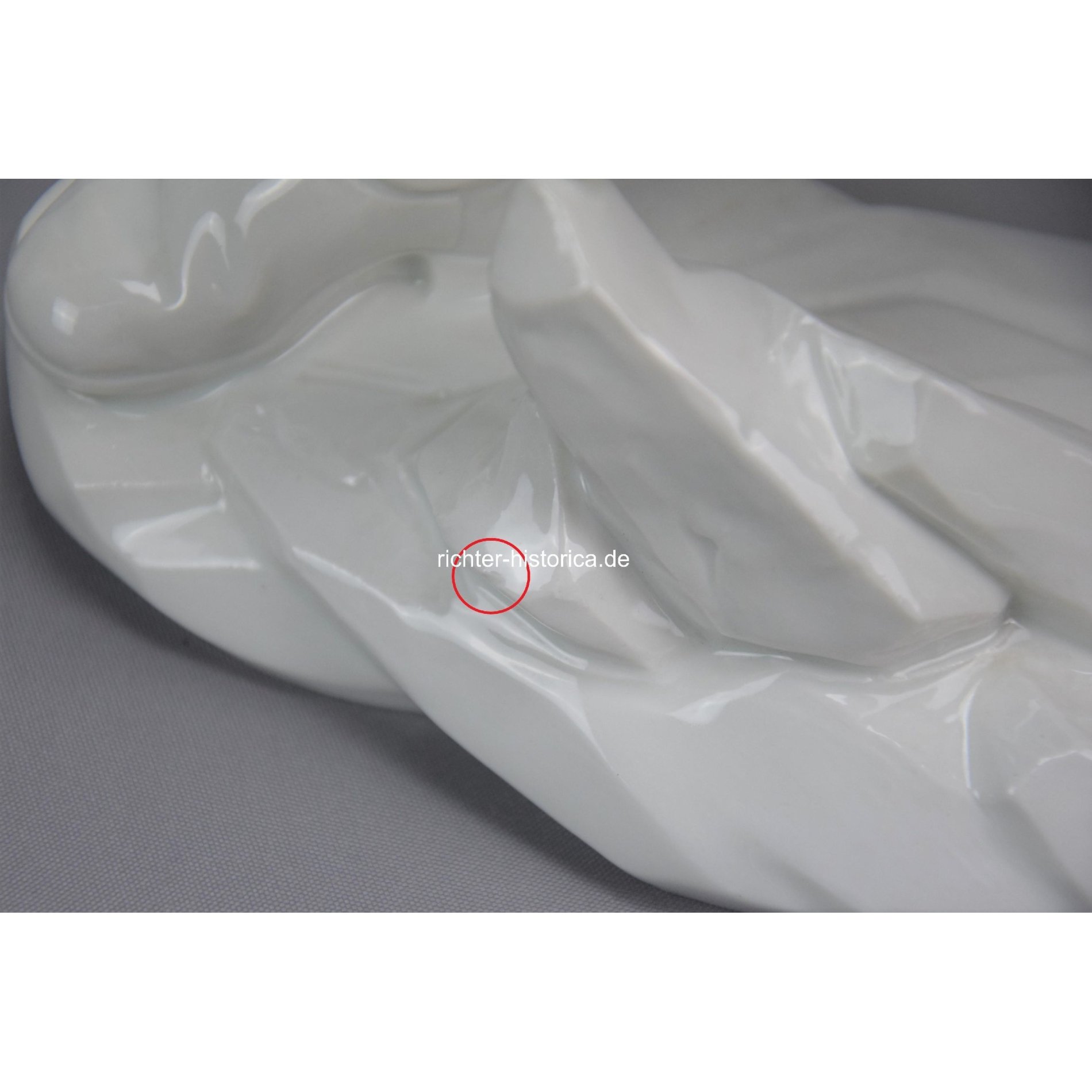 Wehrmacht Große Porzellan Skulptur Deutscher Soldat mit Stahlhelm 1941 RAD Pionier 'Alfred Oppel' — image 10