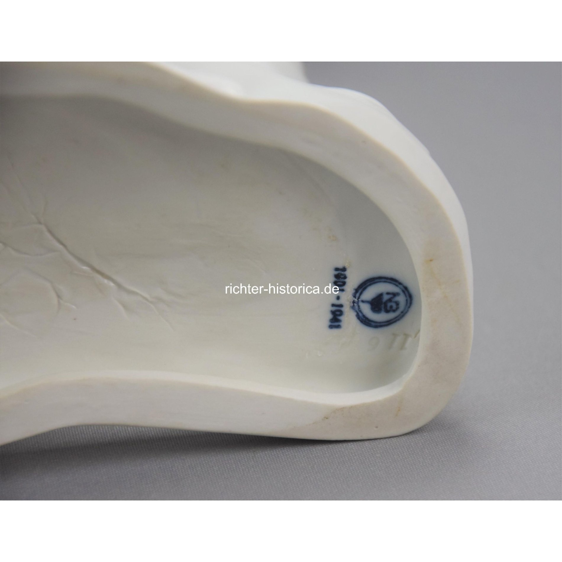 Wehrmacht Große Porzellan Skulptur Deutscher Soldat mit Stahlhelm 1941 RAD Pionier 'Alfred Oppel' — image 13