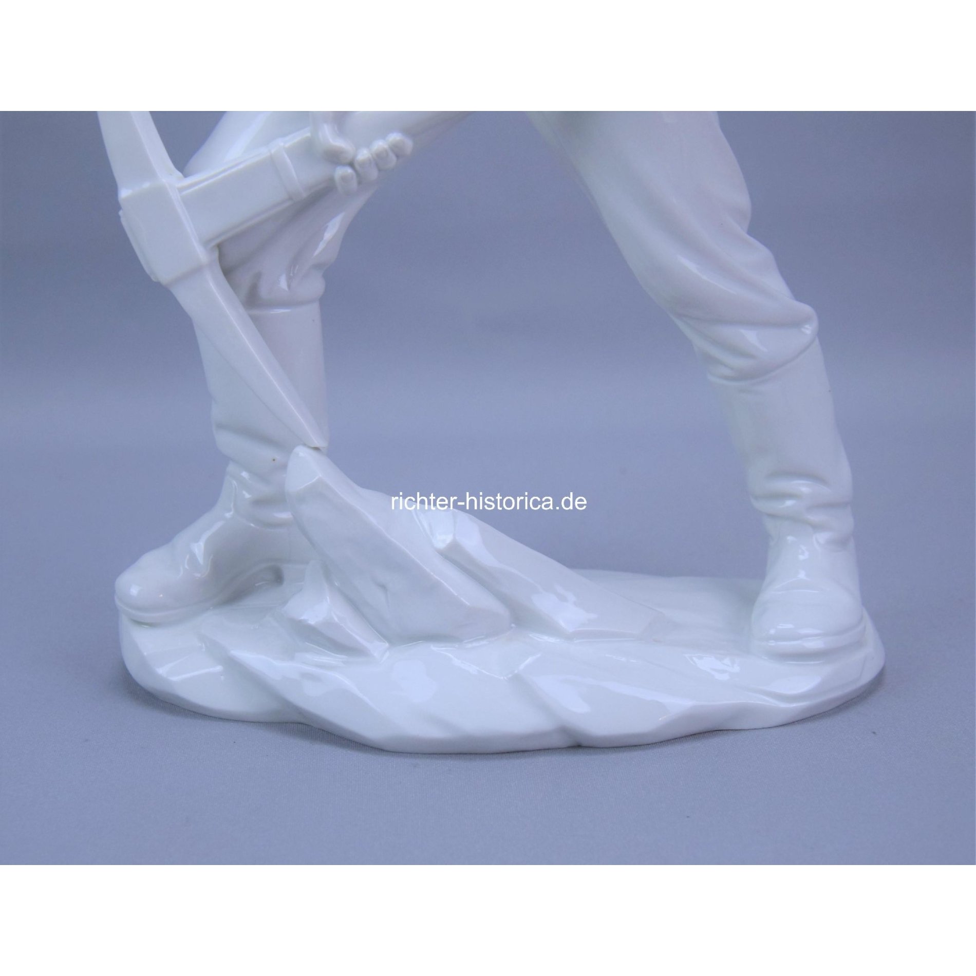 Wehrmacht Große Porzellan Skulptur Deutscher Soldat mit Stahlhelm 1941 RAD Pionier 'Alfred Oppel' — image 8